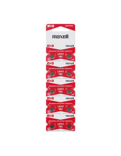 PACK 10 PILAS BOTON LR41/192 1.5V MAXELL