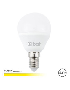BOMBILLA LED G45 | 8.5W | 1000LM | E14 | LUZ CALIDA | ELBAT