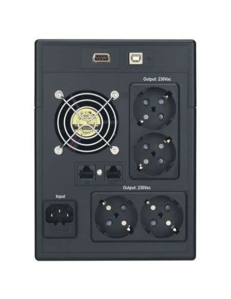 SAI XMART SW-PRO 2200VA, 230V, SINEWAVE, USB-RS232, RJ45