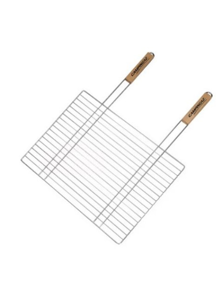 PARRILLA RECTANGULAR 67X40CM CON MANGO MADERA CAMPINGAZ