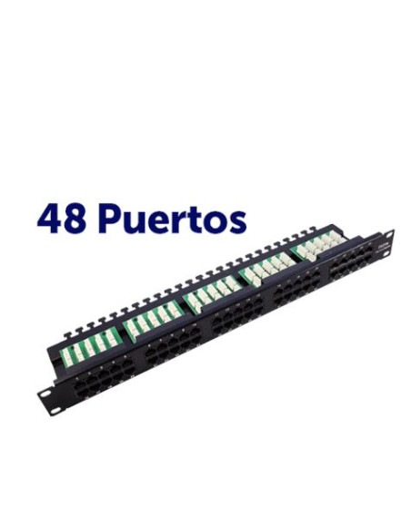 PANEL PARCHEO 48P KRONE 19\" 1U UTP CAT 6 CROMAD