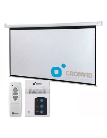 PANTALLA PROYECCION MOTORIZADA 2 X 2MTR CROMAD