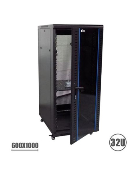 RACK 19\" 32U 600X1000 PERFORADO CROMAD
