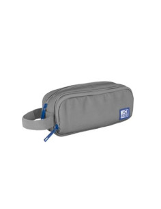 ESTUCHE 3 CREMALLERAS CON ASA LATERAL GRIS OXFORD