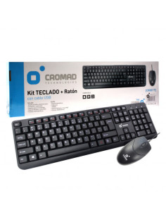 KIT TECLADO + RATÓN CON CABLE USB CROMAD 2