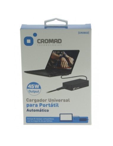 CARGADOR UNIVERSAL AUTOMÁTICO 45W CROMAD