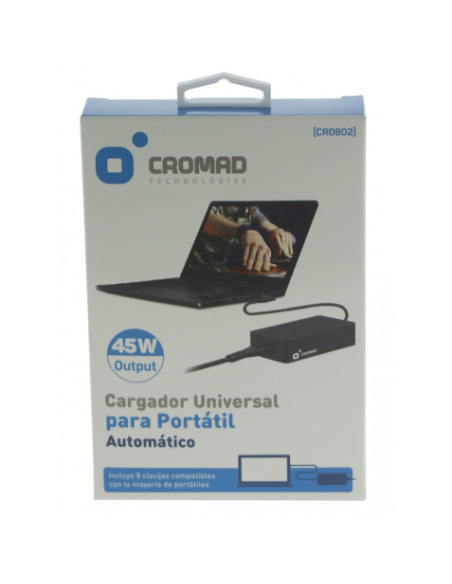 CARGADOR UNIVERSAL AUTOMÁTICO 45W CROMAD
