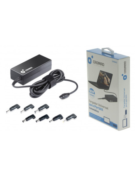 CARGADOR UNIVERSAL AUTOMÁTICO 65W CROMAD
