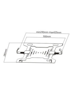 SOPORTE VESA PARA PORTATIL HASTA 15.6\" CROMAD 2