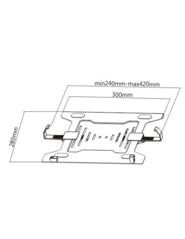SOPORTE VESA PARA PORTATIL HASTA 15.6\" CROMAD