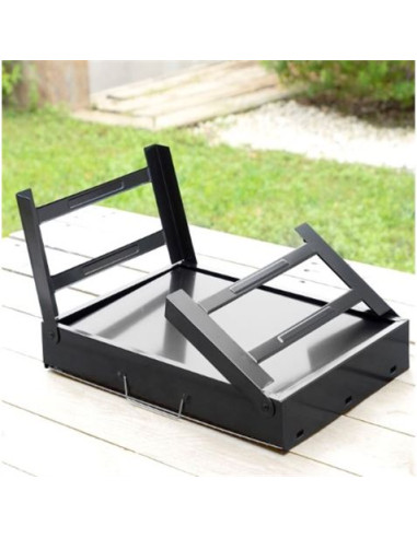 BARBACOA PORTATIL SOBREMESA PLEGABLE HIERRO INNOVAGOODS