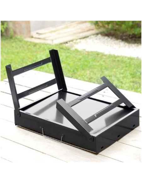 BARBACOA PORTATIL SOBREMESA PLEGABLE HIERRO INNOVAGOODS