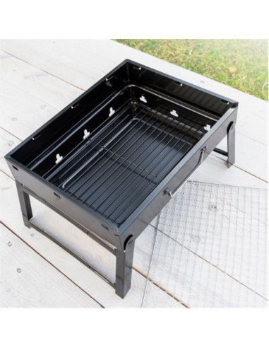 BARBACOA PORTATIL SOBREMESA PLEGABLE HIERRO INNOVAGOODS
