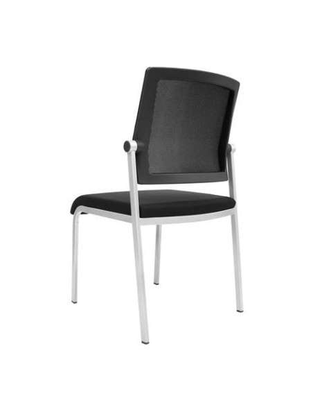LOTE 4 SILLAS CONFIDENTE DESIGN APILABLES ESTRUCTURA METÁLICA CROMAD