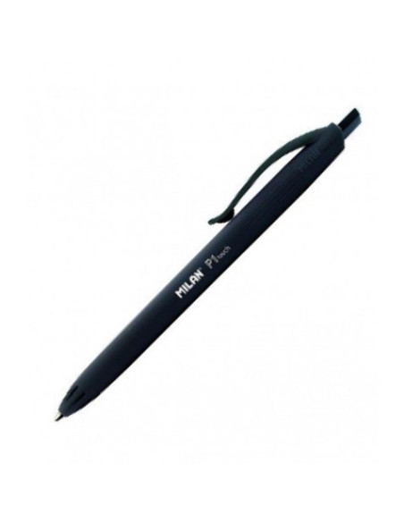 BOLIGRAFO RETRACTIL PUNTA 1 MM NEGRO P1 TOUCH MILAN