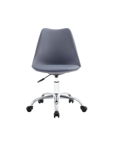 SILLA DE ESCRITORIO CON RUEDAS 97X47X58CM GRIS