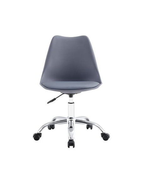 SILLA DE ESCRITORIO CON RUEDAS 97X47X58CM GRIS