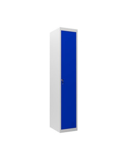 TAQUILLA METÁLICA 1 PUERTA 1800X300X500MM AZUL CROMAD