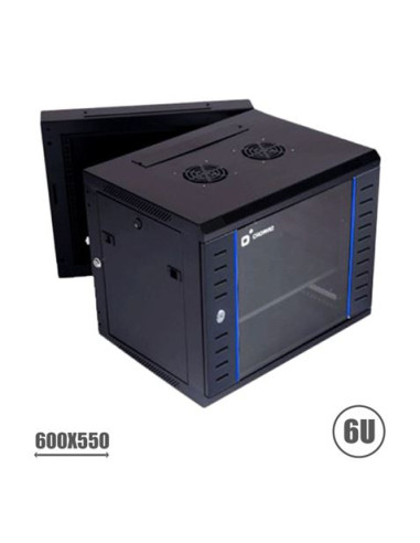 RACK 19\" DOBLE CUERPO 6U 600X550 SERIE BLUE CROMAD