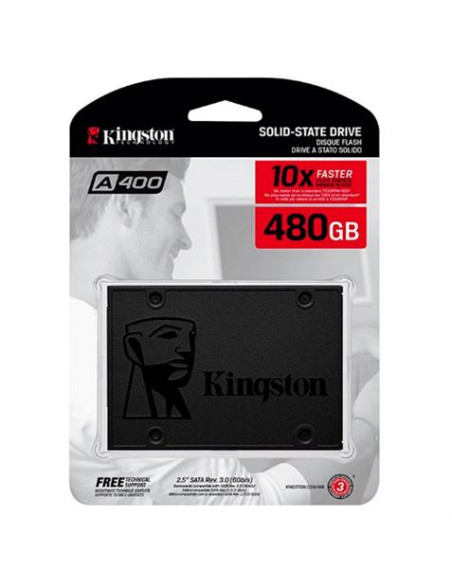 DISCO DURO SSD 480GB 2.5\" SATA3 A400 KINGSTON