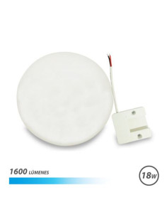 APLIQUE LED TECHO CON BASE FIJA REDONDO 18W LUZ FRIA ELBAT