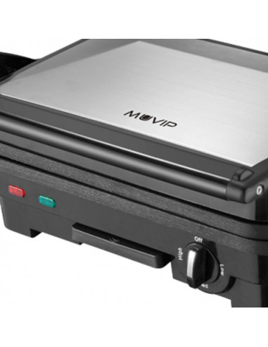 SANDWICHERA INOX 1800W 180º PLACAS REVERSIBLES MUVIP