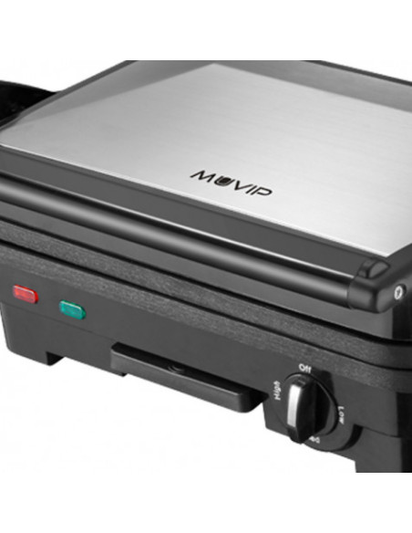 SANDWICHERA INOX 1800W 180º PLACAS REVERSIBLES MUVIP