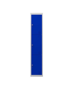 TAQUILLA METÁLICA 3 PUERTAS 1800X300X500MM AZUL CROMAD 2