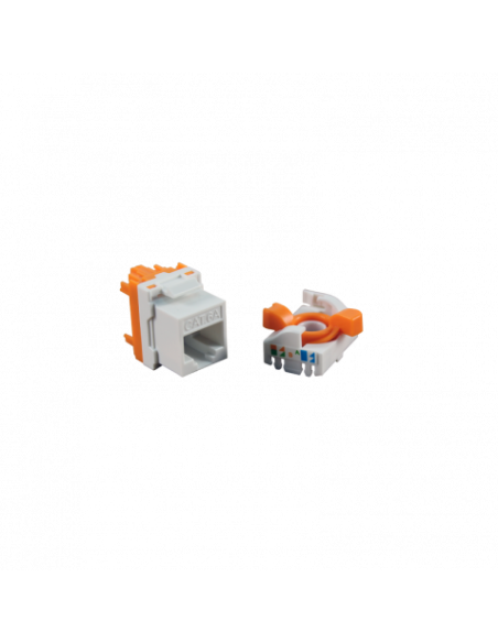 CONECTOR HEMBRA RJ45 CAT6 UTP TOOLESS ROTARY 180º CROMAD
