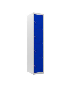 TAQUILLA METÁLICA 4 PUERTAS 1800X300X500MM AZUL CROMAD