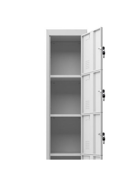 TAQUILLA METÁLICA 5 PUERTAS 1800X300X500MM CROMAD