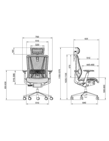 SILLA OFICINA GAMA SENIOR SE1200 CROMAD