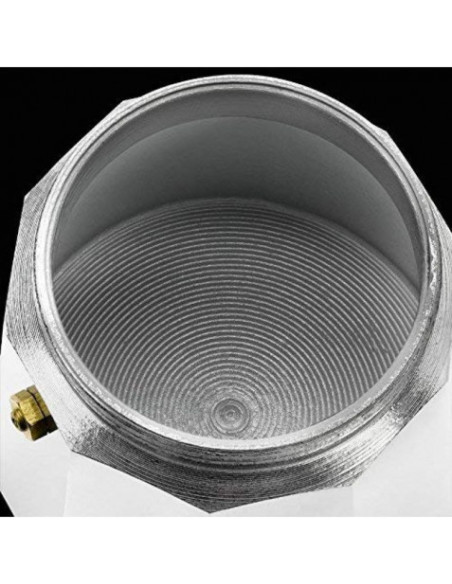 CAFETERA VITRO EXPRES 6 TAZAS ALUMINIO ANTIADHERENTE CALDERIN SIN CANTOS