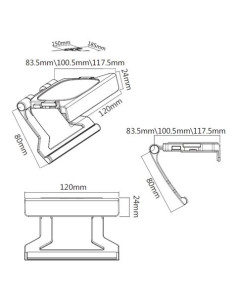 SOPORTE TV PARA MINI PC CROMAD 2