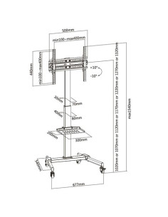 SOPORTE DE SUELO TV 32\" - 55\" CROMAD 2