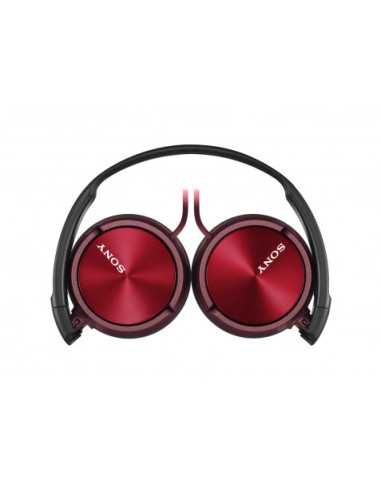 AURICULAR DIADEMA PLEGABLE CON MICRÓFONO ROJO SONY