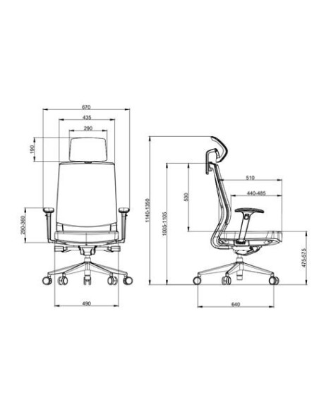 SILLA OFICINA GAMA SENIOR SE1600 CROMAD