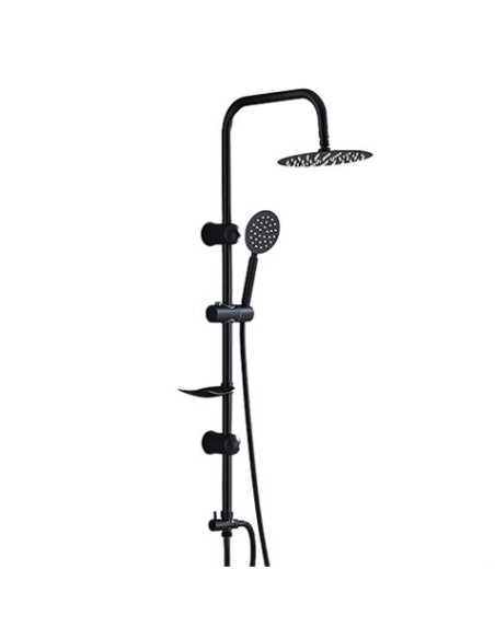 COLUMNA DE DUCHA VERTICAL SIN GRIFO NEGRA FONTASTOCK