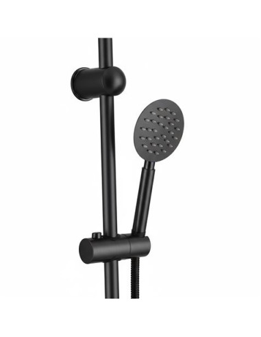 COLUMNA DE DUCHA VERTICAL SIN GRIFO NEGRA FONTASTOCK