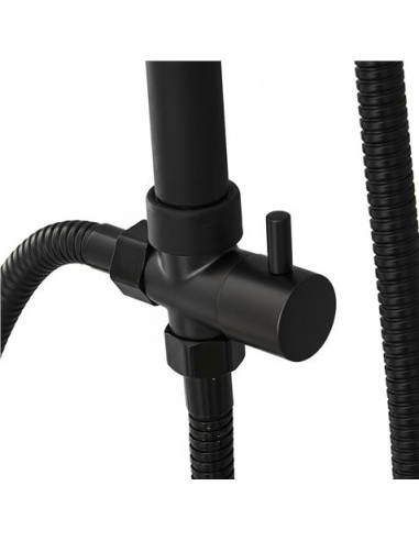 COLUMNA DE DUCHA VERTICAL SIN GRIFO NEGRA FONTASTOCK