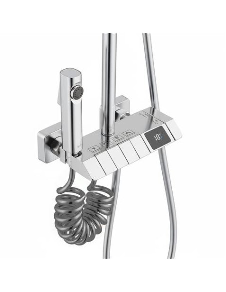 COLUMNA DE DUCHA SEL. BOTON DISPLAY CROMADA FONTASTOCK
