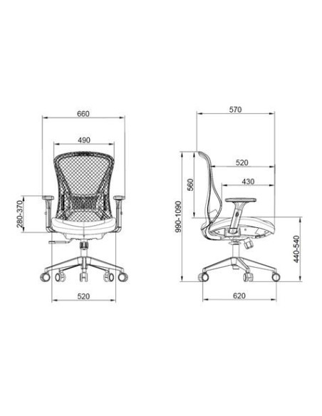 SILLA OFICINA GAMA SENIOR SE1700 AZUL CROMAD