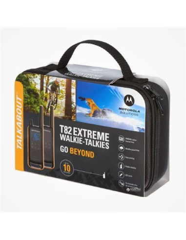 PACK 2 WALKIE-TALKIE MOTOROLA TLKR-T82EXTREME NEGRO