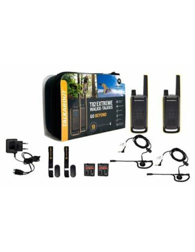 PACK 2 WALKIE-TALKIE MOTOROLA TLKR-T82EXTREME NEGRO