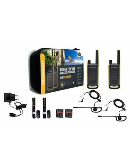 PACK 2 WALKIE-TALKIE MOTOROLA TLKR-T82EXTREME NEGRO