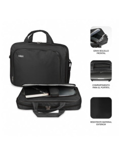 MALETIN PORTATIL SUBBLIM OXFORD 15.4\"- 16\" NEGRO 2