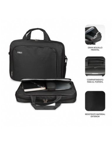 MALETIN PORTATIL SUBBLIM OXFORD 15.4\"- 16\" NEGRO