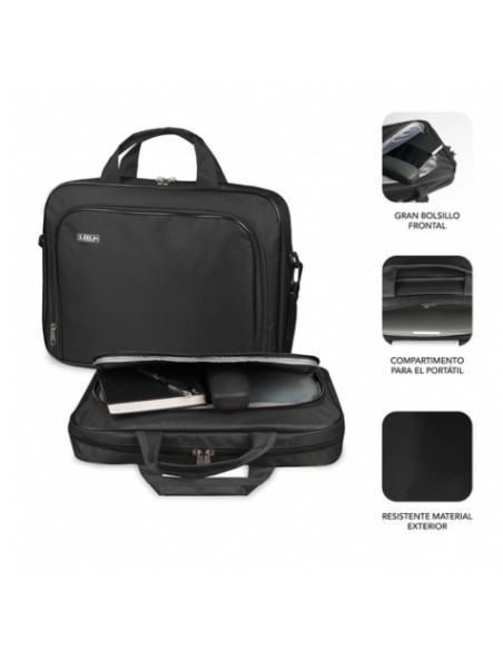 MALETIN PORTATIL SUBBLIM OXFORD 15.4\"- 16\" NEGRO