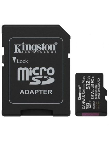 MEMORIA MICRO SD KINGSTON CLASE 10 512GB 150MB/S