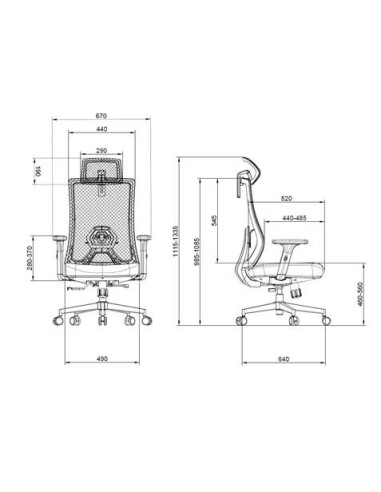 SILLA OFICINA GAMA SENIOR SE8000 CROMAD